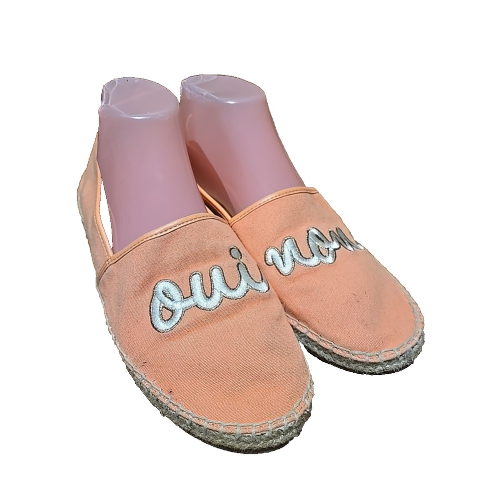Circus by Sam Edelman Leni 19 Orange Espadrille Slip On Shoes Womans Size 9M